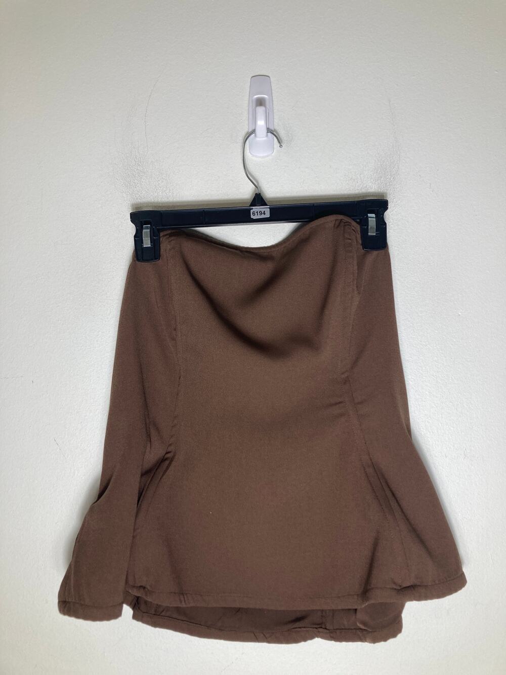 The Drop Brown Strapless Corset Sz L